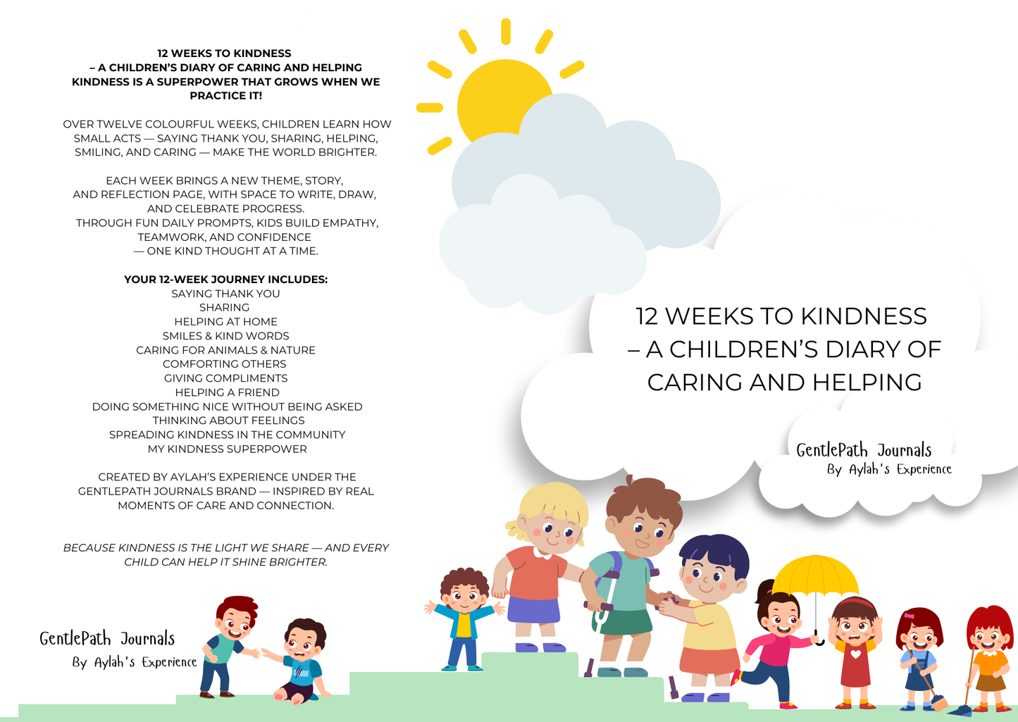 12 Weeks to Kindness – A Children’s Diary of Caring and Helping