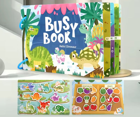 Busy Book - Hello! Dinosaurs (prehistoric fun with healthy food learning)