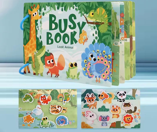 Busy Book - Look! Animal (match and discover cute animals)